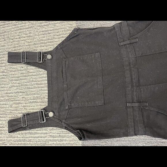 FRAME Denim 'Le High Pencil' Denim Overall Dress Medium - Picture 4 of 5